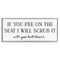 Stupell Industries Pee On The Seat Humor Framed Giclee, design by Lettered and Lined